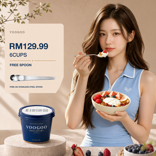 Yoogoo Premium Greek Yogurt 150g - 6 CUP RM129.99 FREE SPOON YOGURT YOOGOO