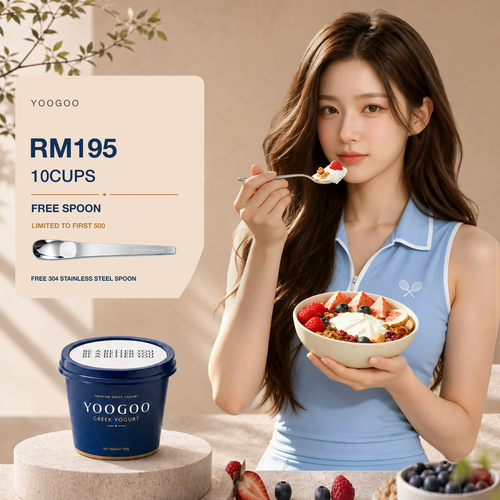 Yoogoo Premium Greek Yogurt 150g -10 CUP RM195 FREE SPOON YOGURT YOOGOO